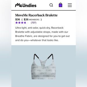 MeUndies MoveMe Racerback Bralette